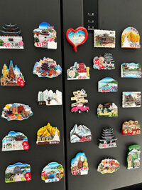 Vân Nam Lệ Giang Đại Lý Du Lịch Thu Hút Lưu Niệm Nam Châm Tủ Lạnh Cá Tính Sáng Tạo Từ Trang Trí Miếng Dán Nam Châm Nam Châm