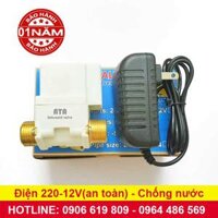 Van nước điện từ phi 21 12VDC thoát nước, tưới cây tự động ATA (kèm nguồn)