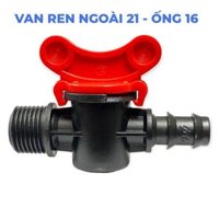 Van ống LDPE 16mm - van ren ngoài 2116, van ren ngoài 2116