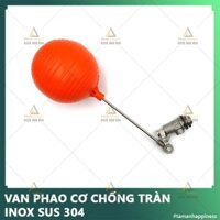 Van phao cơ Inox  Sus304 sử dụng cho bồn nước, phao tự động ngắt nước ren ngoài phi 21,27mm