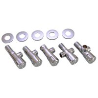 Van tam giác nước nóng lạnh 20mm 1 / 2 Van chặn nước 4 điểm Lưu vực chậu rau củ Vệ sinh Công tắc máy nước nóng điện năng lượng mặt trời Van tám khí [XHY