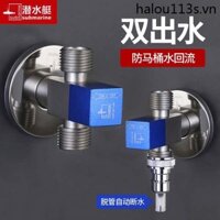 Van tam giác tàu ngầm Tất cả nước nóng lạnh bằng đồng Một trong hai ra Công tắc van chuyển đổi ba chiều Bộ chuyển đổi nhà vệ sinh Van tám ký tự