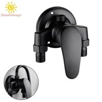 Van trộn nước nóng lạnh treo tường bằng đồng thau van trộn lộ màu đen