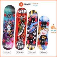 Ván Trượt Mặt Nhám, Skateboard Thể Thao Gỗ Ép 7 Lớp