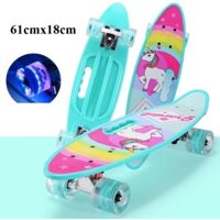 Ván trượt Skateboard Penny cầm tay nhiều màu bánh có đèn led (6 tùy chọn màu)