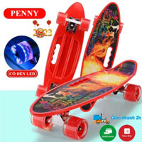 Ván trượt Skateboard Penny nhiều màu có đèn led (8 tùy chọn màu)