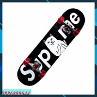 Ván Trượt SkateBoard Siêu Đẳng Mèo Trắng Đỏ 1000-18 GiayPatinChoBe