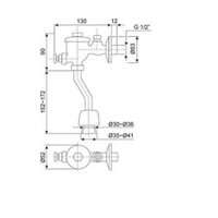 Van xả cho Bồn tiểu nam American Standard WF-9802