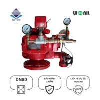Van xả tràn Wonil gang mặt bích DN80