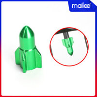 Van Xe Đạp Trang Trí Hợp Kim Nhôm CNC Cho Bánh Xe Đạp Phù hợp Van Mỹ Chống Bụi Hình Tên Lửa MaiLee - Xanh lá cây