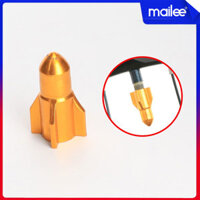 Van Xe Đạp Trang Trí Hợp Kim Nhôm CNC Cho Bánh Xe Đạp Phù hợp Van Mỹ Chống Bụi Hình Tên Lửa MaiLee - Màu Vàng