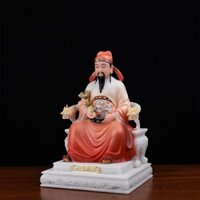 Văn Xương Đế Quân tượng thần cẩm thạch hồng y hoa văn tinh thư phòng khách học lên lớp gia dụng trang trí Phong thủy thờ