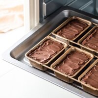 Vàng 6 Mảnh Chống Dính Mini Brownie Khuôn Pound Bánh Nướng Khuôn Nướng Bánh Phô Mai Khuôn Vuông 1.21