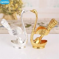 Vàng Bạc Thìa Bộ Đồ Ăn Bộ Thiên Nga Đế Trang Trí Với 6 Thìa Inox Cà Phê Món Tráng Miệng Khuấy Muỗng Cà Phê cyn