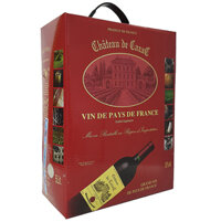 VANG BỊCH CHÂTEAU DE CAZAC 3L, 5L - 5 Lít