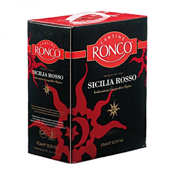Vang bịch đỏ Ronco Sicilia Rosso BIBS 3 lít