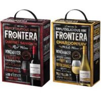 Vang bịch Frontera Chile – Concha y Toro đỏ và trắng loại 3 lit x 4 bịch cao cấp nhập khẩu