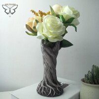 Vàng Bình hoa khô Cây trang trí Cây thân cây Nội thất Bình hoa độc đáo Thích hợp cho văn phòng tại nhà Phòng khách VN