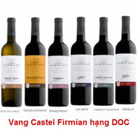 Vang Castel Firmian hạng DOC Trentino Mezzacorona chai 750ml x 6 chai 13%vol Carbernet Sauvignon, Teroldego Rotaliano