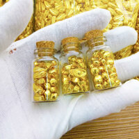 Vàng Cát Thỏi Nhỏ Hợp Kim Mạ Vàng Kho Báu Ngô Phụ Kiện Chai Trôi Đồ Trang Trí Đậu Hà Lan Hạt Hướng Dương Nhỏ Retro Đau Khổ [Khoảng 30 Miếng]