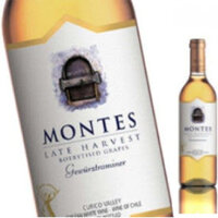 Vang Chile Montes Late Harvest Gewurztraminer 12% vol chai 375ml x 12 chai nhập khẩu từ Chile nguyên thùng