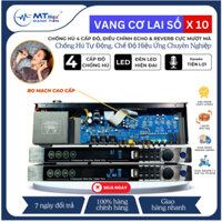 Vang cơ lai số X10 Karaoke Kết Nối Blt Chống Hú Cao Cấp Màn Hình LCD Tích Hợp Đèn Lọc, Hát Micro Nhẹ