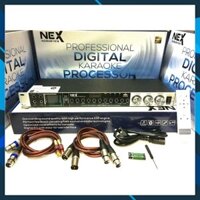 Vang cơ Nex FX20 PLus hát karaoke kèm điều khiển từ xa, Chống hú, Tặng dây canon Bản 2024
