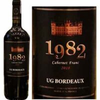 Vang đỏ 1982 UG Bordeaux Cabernet Franc Pháp 13.5%vol chai 750ml x 12 chai nhập khẩu Pháp