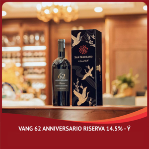 Vang đỏ 62 Anniversario Primitivo di Manduria 14,5% (Ý)