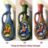 Vang đỏ Alazani Valley Georgia bình gốm kỵ binh – mã sản phẩm 03-04-05