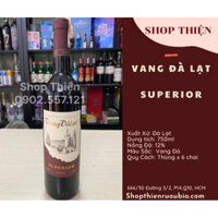 Vang đỏ Đà Lạt SUPER.IOR 12% 750ml