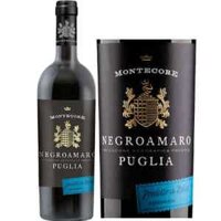 Vang đỏ Montecore Negroamaro IGP Ý 13% vol chai 750ml