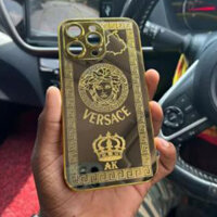 Vàng Full Ốp Lưng Cho iphone 14 11 12 13 15 Pro Max X Xs Xr Xsmax Vỏ Bảo Vệ Vỏ Điện Thoại Chống Sốc