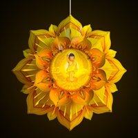 [Vàng/ Hồng] Lồng Đèn Hoa Sen Hào Quang 70cm - TAYTA