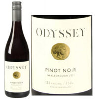 Vang hữu cơ Odyssey Marlborough Pinot Noir 13% vol chai 750ml nhập khẩu từ New Zealand nguyên thùng