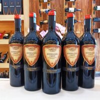 Vang La Cacciatora Montepulciano D’Abruzzo DOC (Đầu vàng cam) 750ml x 6 độ 14%vol nhập khẩu từ Ý