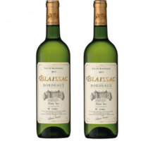 Vang Pháp Blaissac Bordeaux Blanc 13% chai 750ml x 6 chai nhập khẩu nguyên thùng