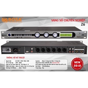 Vang số karaoke chống hú Bosa Z6