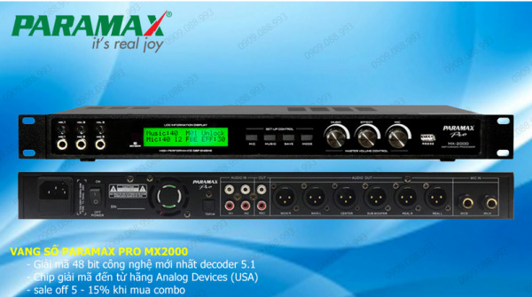 Vang số Paramax Pro MX-220