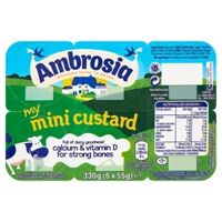 Váng sữa Ambrosia Custard Mini - Vị truyền thống 6 X 55G