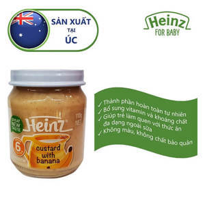 Váng sữa Heinz vị chuối - 120g (dành cho trẻ trên 6 tháng tuổi)