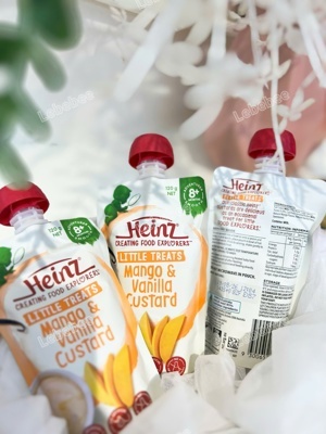 Váng sữa Heinz vị xoài &vani (Mango & Vanilla) - 120g (dành cho trẻ trên 8 tháng tuổi)
