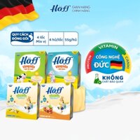 Váng Sữa Hoff mix bốn vị cho bé từ 6 tháng tuổi, giàu protein và canxi, tăng cường hệ  miễn dịch - 4 LỐC (16 hộp x 55g)
