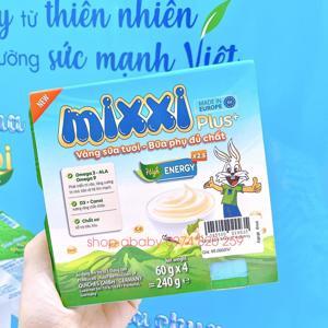 Váng sữa Mixxi vani vỉ 4 hộp x 62,5g
