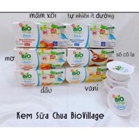 Váng sữa / sữa chua hữu cơ Bio Village bébé