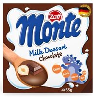Váng sữa Zott Monte hương Sô cô la 4x55g