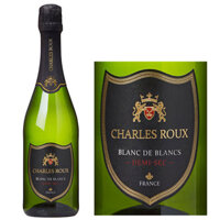 Vang sủi ngọt Charles Roux Blanc De Blancs Veuve Ambal 750ml x 6 chai với 11,5%vol nhập khẩu Pháp nguyên thùng