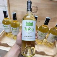 Vang trắng 1982 UG Bordeaux Sauvignon Blanc Pháp 12.5%vol chai 750 ml x 12 chai nhập khẩu Pháp