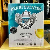 Vang trắng Berri Estates Chablis Australia bịch 5 lit 11 – 14% vol nhập khẩu nguyên thùng