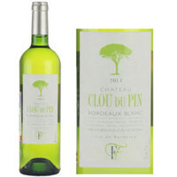 Vang trắng Pháp: Chateau Clou Du Pin Bordeaux Blanc chai 750ml x 12 chai với 12,5%vol nhập khẩu nguyên thùng